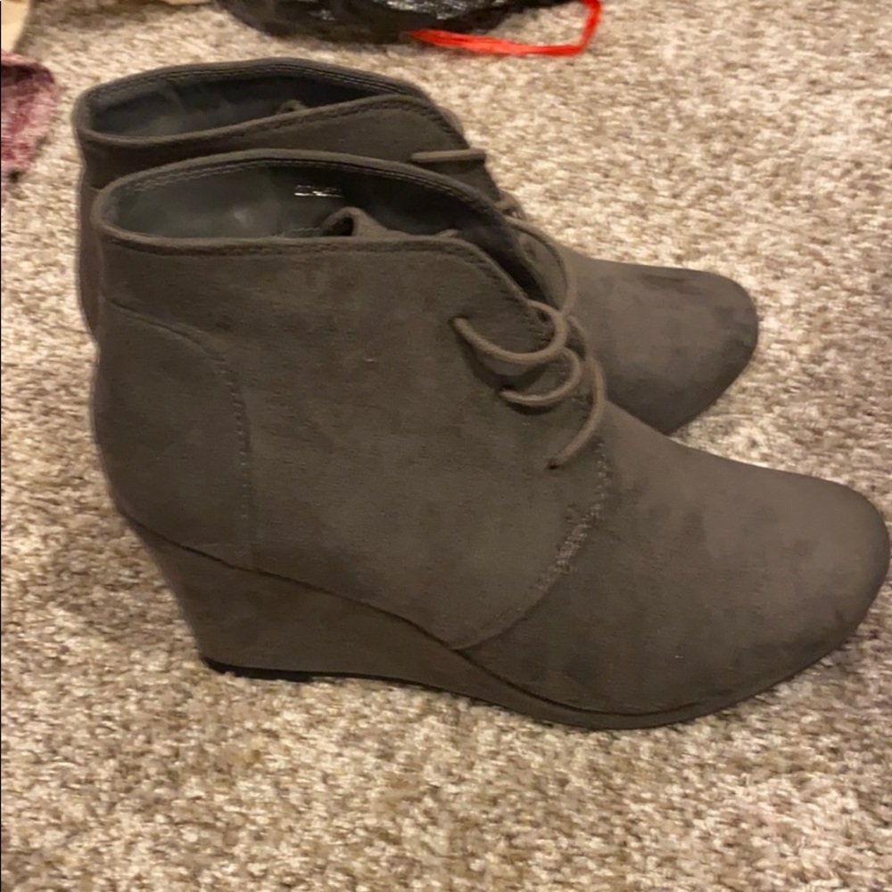 Grey booties